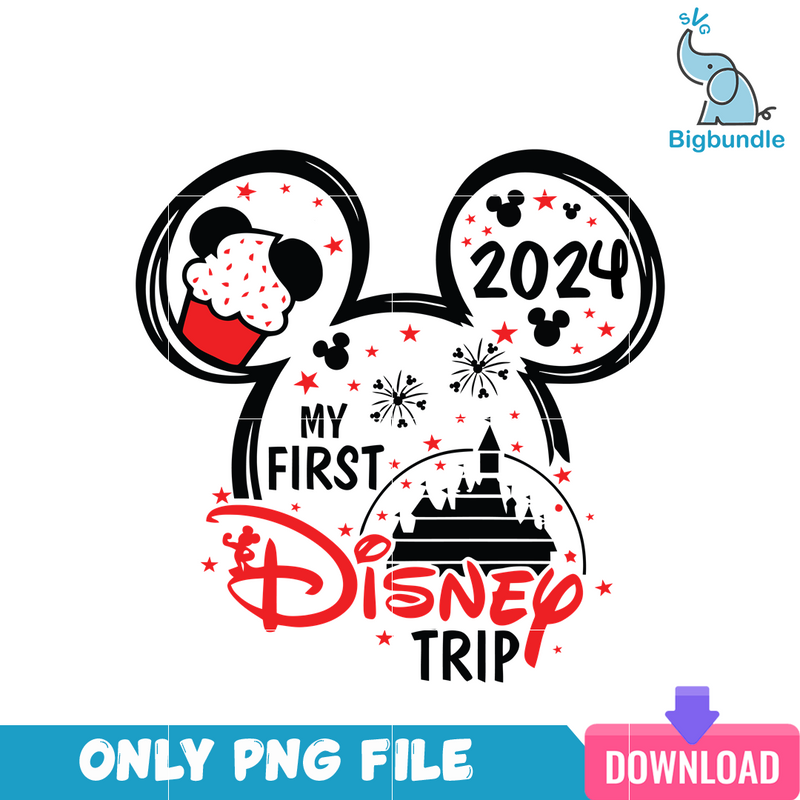 My First Disney Trip Mickey Themed PNG