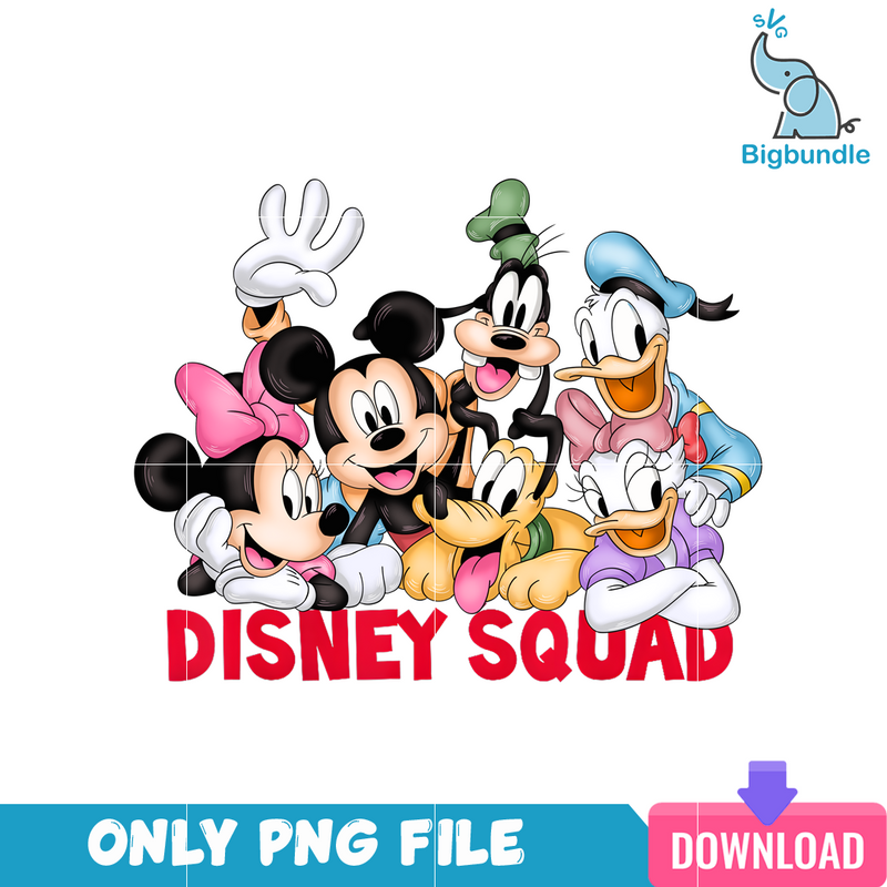 Mickey Mouse Disney Squad PNG