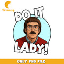 Do it lady design png, awkward humor png, office joke png