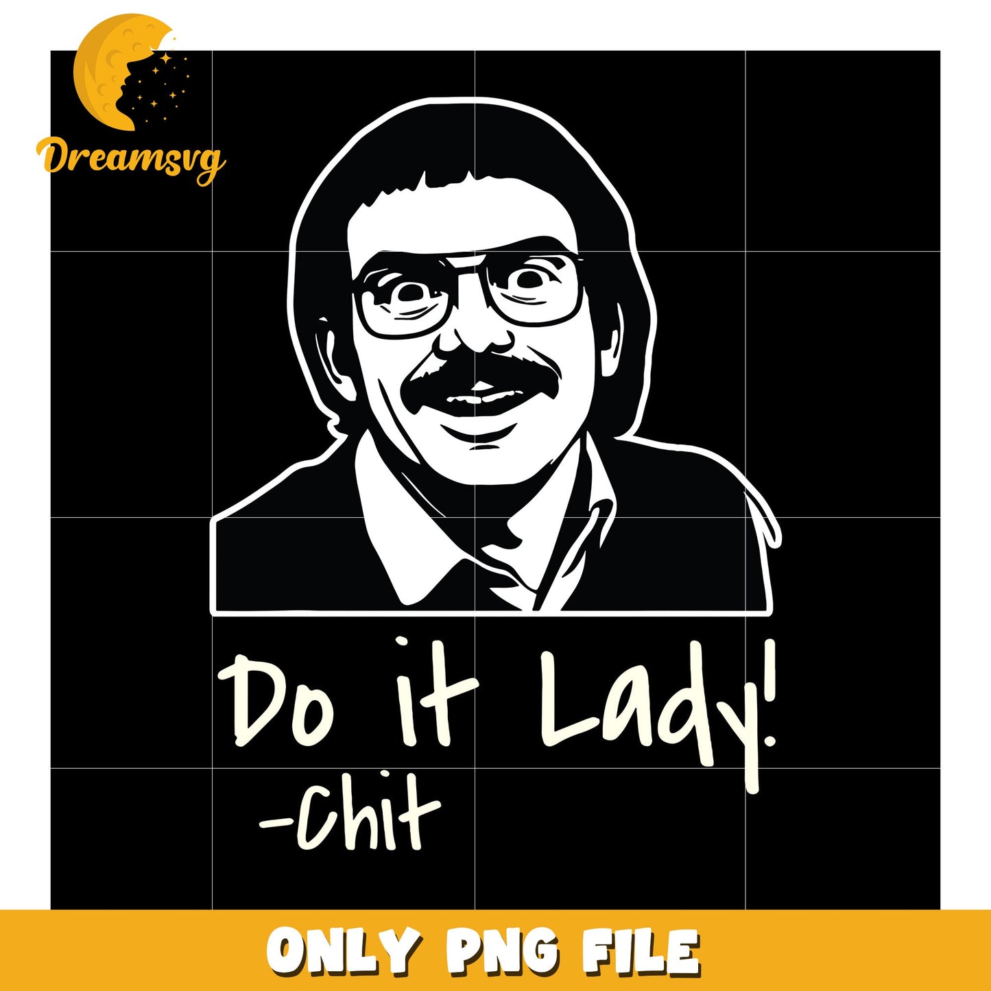 Do it lady funny saying png, awkward humor png, office joke png