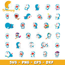 Doraemon cartoon character design bundle svg, doraemon svg