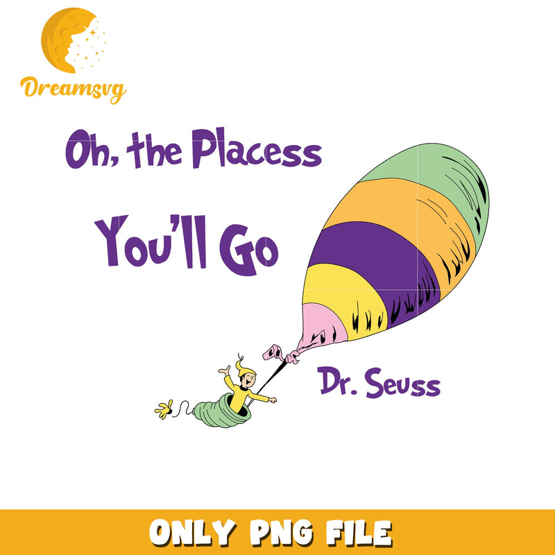 Dr seuss hot air balloon png