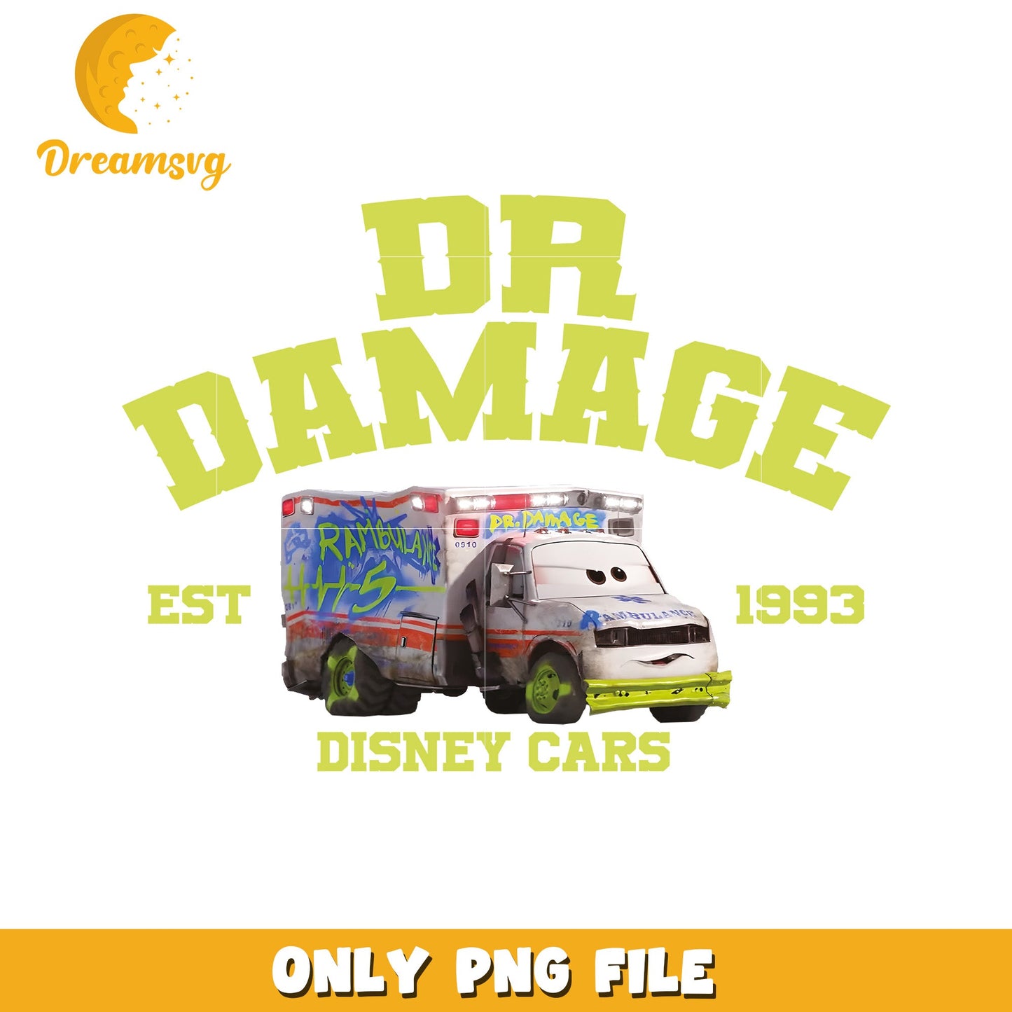 Dr Damage Disney Cars PNG