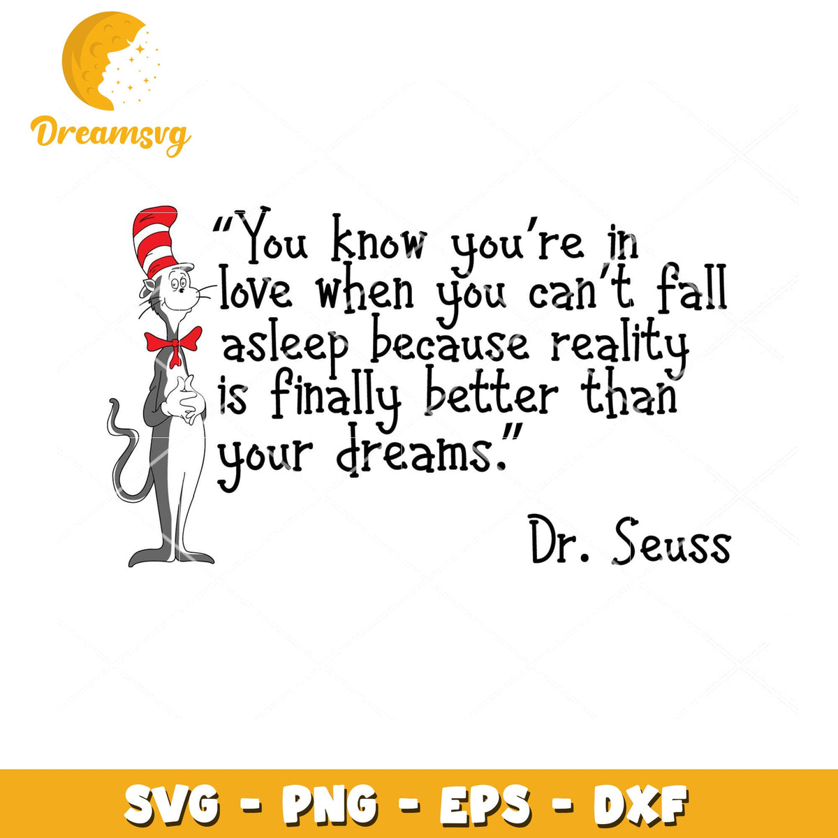 Dr Seuss Love Quote SVG Instant Download
