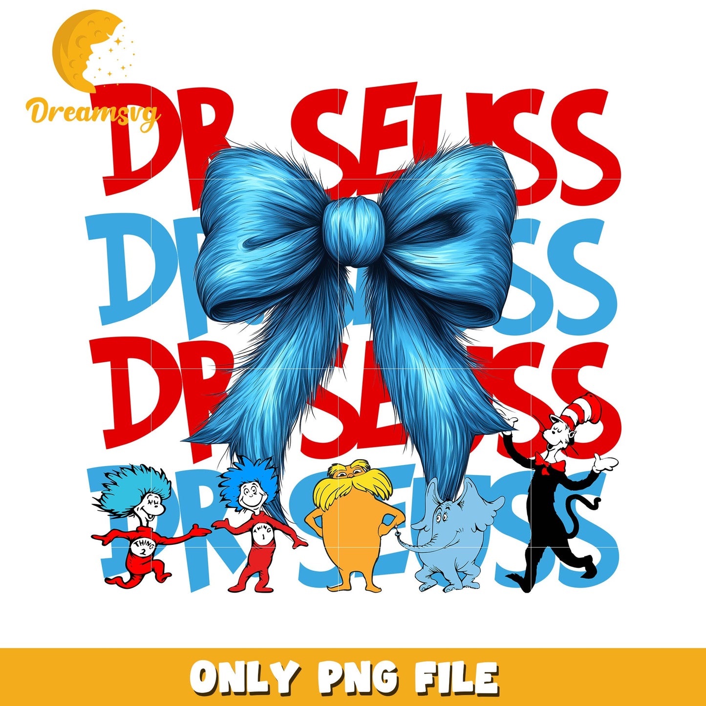 Dr Seuss PNG Sublimation Design