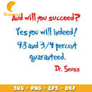Dr Seuss SVG Quote Success