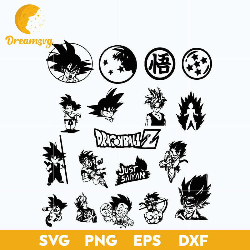 Dragon Ball Bundle Svg, Goku Png Goku Svg, Dragonball Svg, Dragon Ball