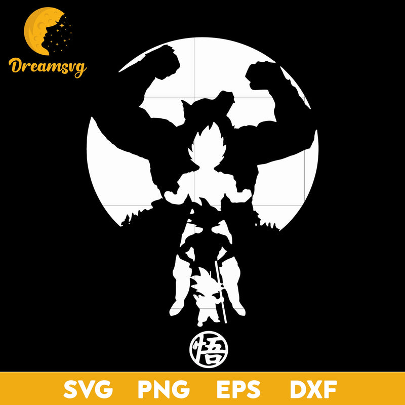 Dragon Ball Characters Svg, Son Goku Svg, Goku Kanji Svg, Dragon Ball Kanji Svg, file for cricut, Anime svg, png, eps, dxf digital download