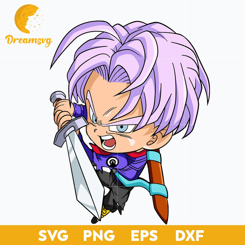 Dragon Ball Future Trunks Svg, Trunks Svg, Dragon Ball Svg, file for cricut, Anime svg, png, eps, dxf digital download