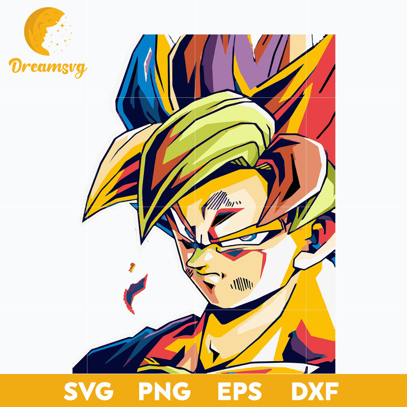 Dragon Ball Super Svg, Son Goku Svg, file for cricut, Anime svg, png, eps, dxf digital download