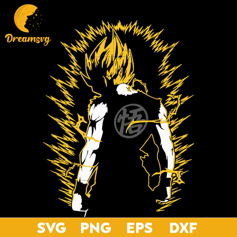 Dragon Ball Z Svg, Super Saiyan Svg, Goku Svg, Dragon Ball Svg, file for cricut, Anime svg, png, eps, dxf digital download