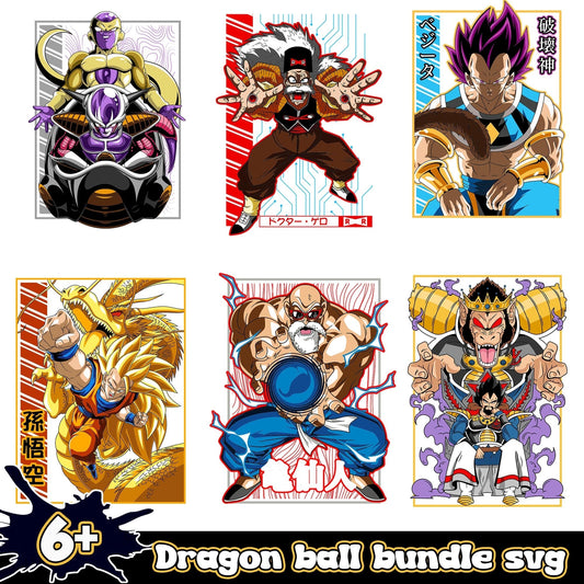DragonBallz Bundle 6+ PNG SVG