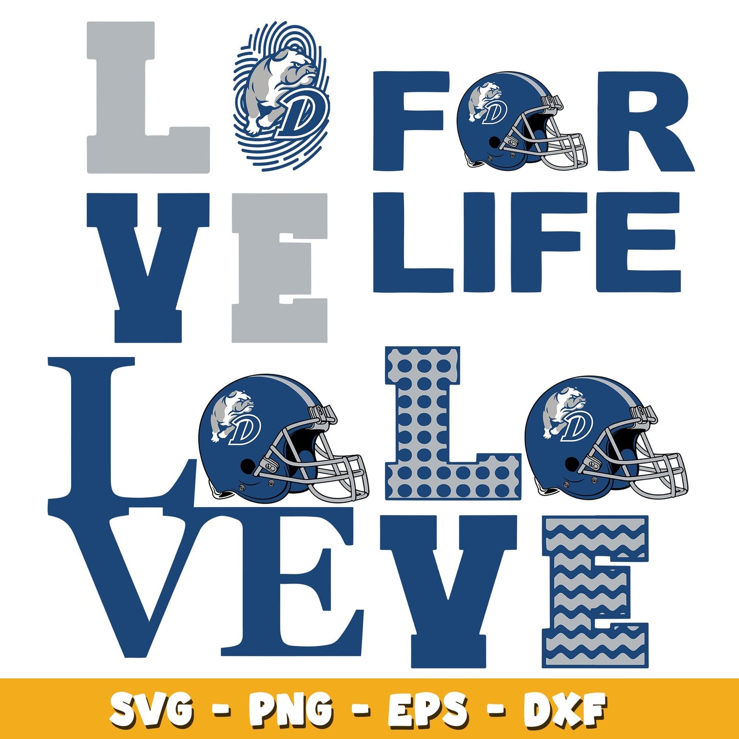 Love Drake Bulldogs Bundle svg, Drake Bulldogs logo svg, ncaa svg