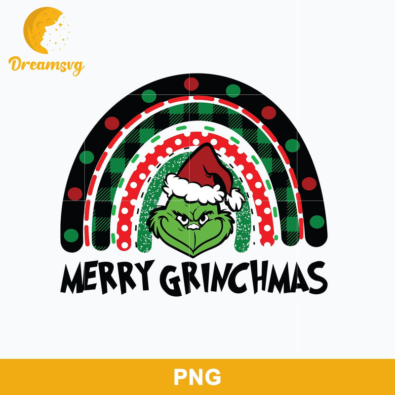 Merry Grinchmas Rainbow PNG, The Grinch Christmas PNG, Christmas PNG.