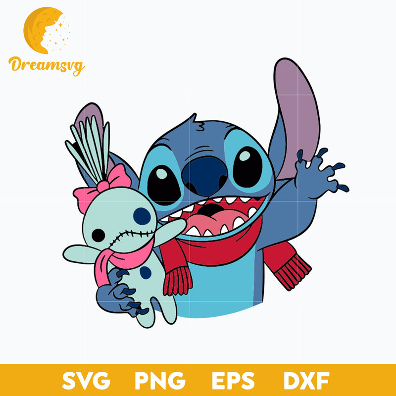 Stitch And Scrump SVG, Stitch SVG PNG DXF EPS Digital File.