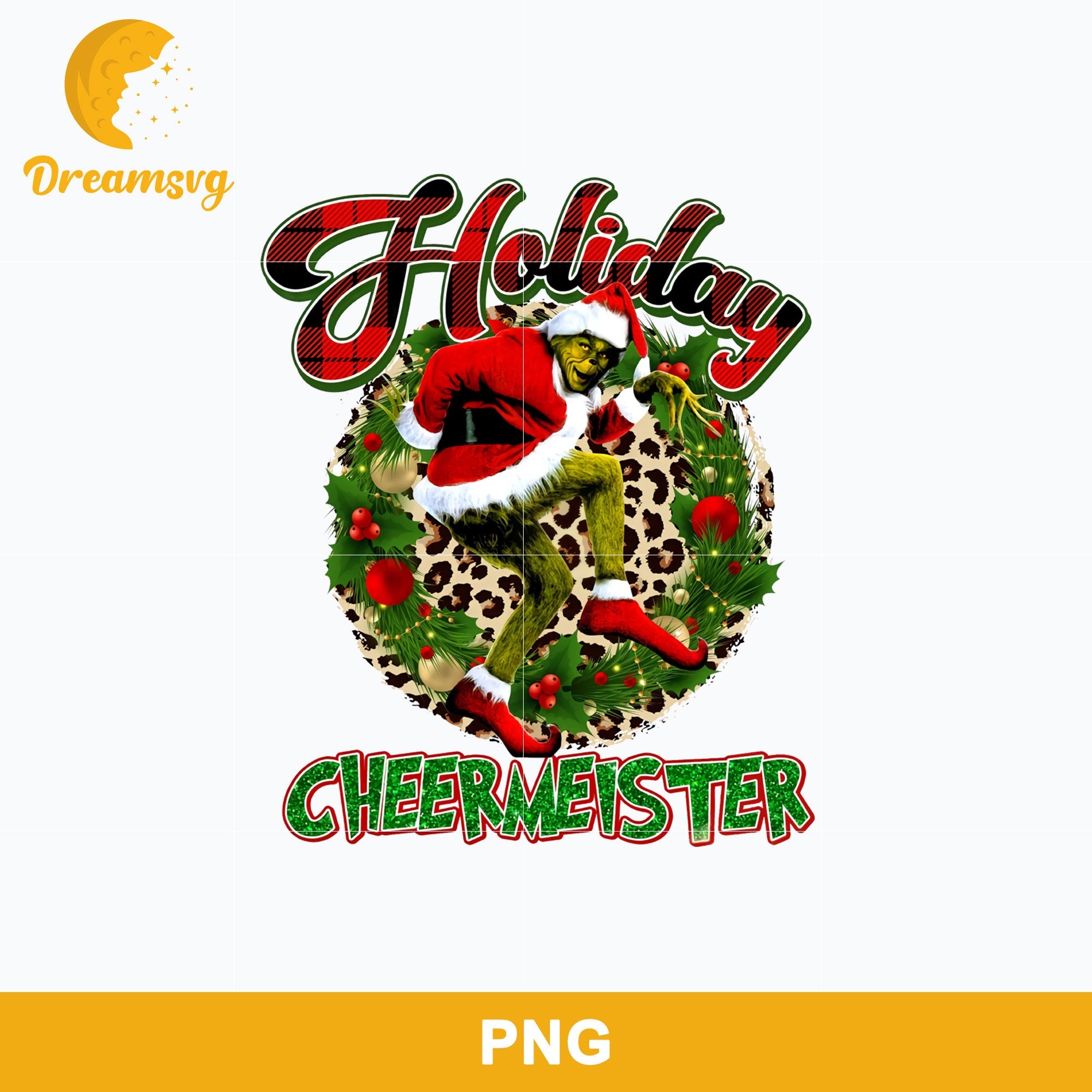 Holiday Cheermeister PNG, Grinch Christmas PNG, Christmas PNG.