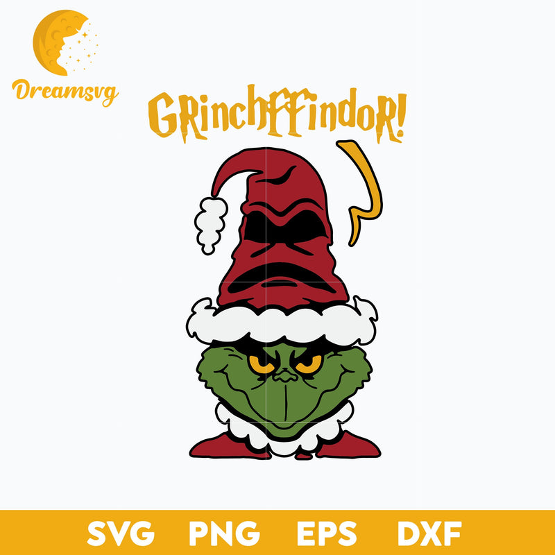 Grinchffindor SVG, Grinch Satan SVG,  Christmas SVG, PNG DXF EPS Digital File.