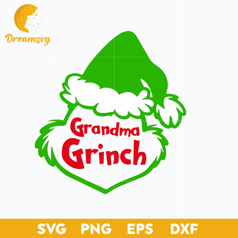 Grandma Grinch SVG, Christmas SVG, PNG DXF EPS Digital File.