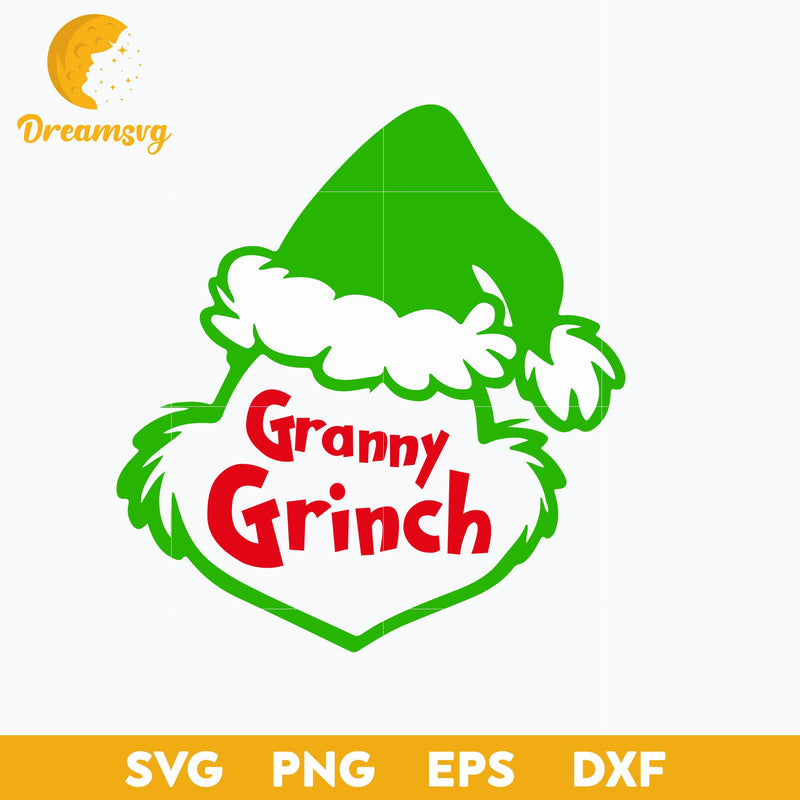 Granny Grinch SVG, Christmas SVG, PNG DXF EPS Digital File.