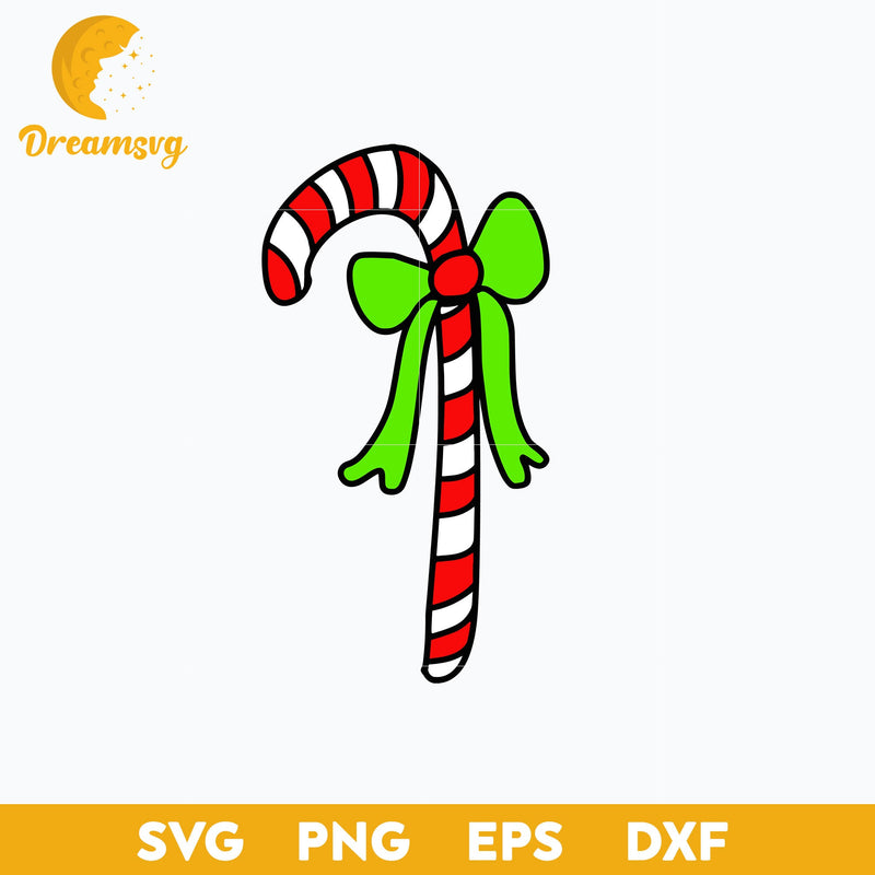 Christmas Candy Cane SVG, Christmas SVG, PNG DXF EPS Digital File.