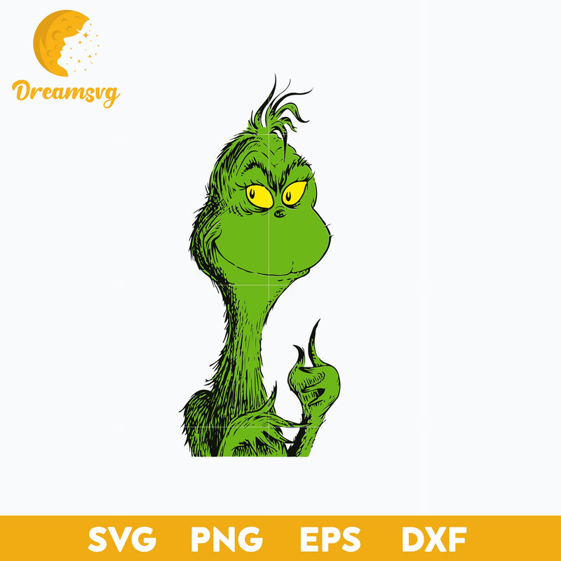 Grinch Green SVG, Christmas SVG, PNG DXF EPS Digital File.