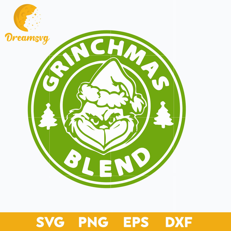 Grinchmas Blend Green SVG, Christmas SVG, PNG DXF EPS Digital File.