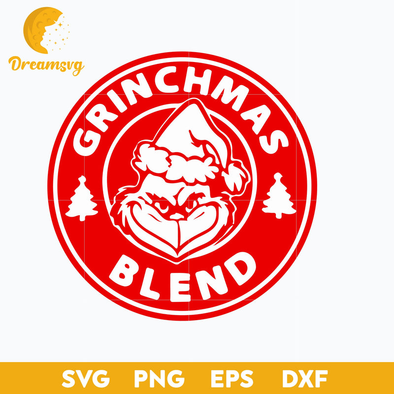 Grinchmas Blend Red SVG, Christmas SVG, PNG DXF EPS Digital File.