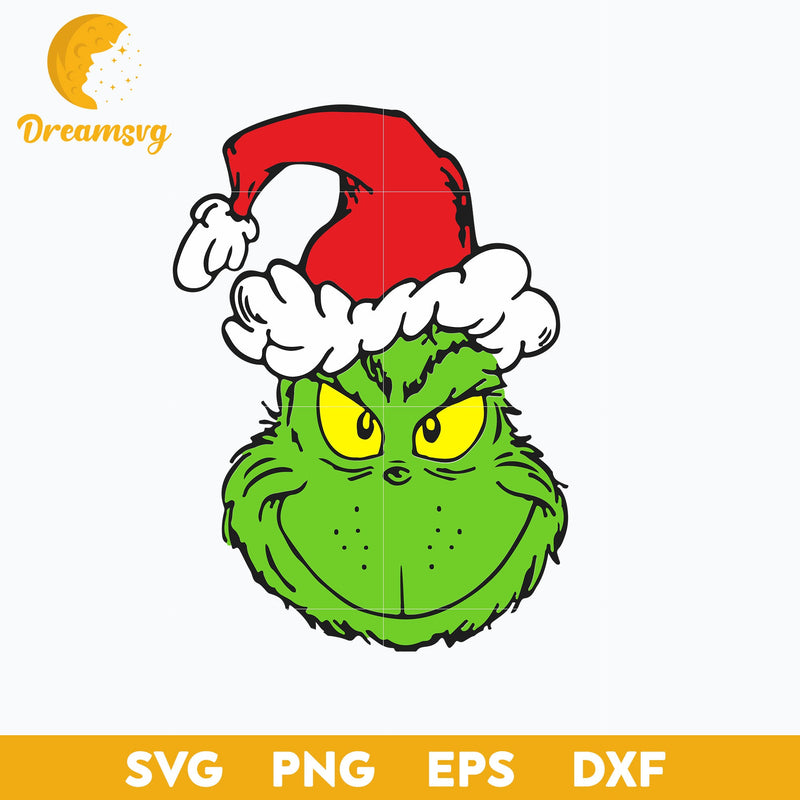 Grinch Santa Christmas SVG, Christmas SVG, PNG DXF EPS Digital File.