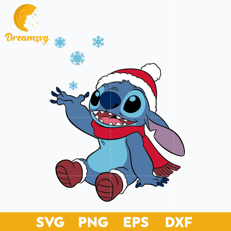 Santa Claus Stitch Christmas SVG, Stitch Christmas SVG PNG DXF EPS Digital File.