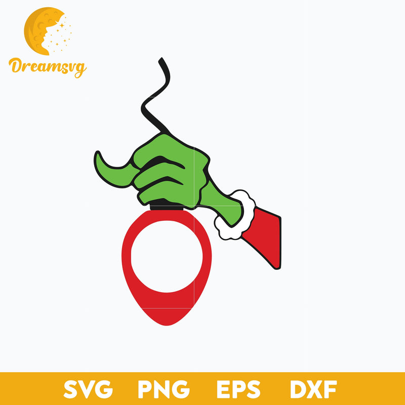 Grinch Hand Sticker SVG, Christmas SVG, PNG DXF EPS Digital File.