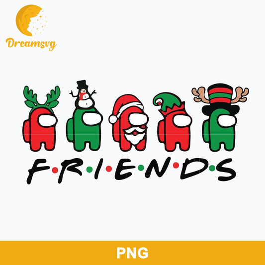 Among Us Friends PNG, Among Us Christmas PNG, Christmas PNG.