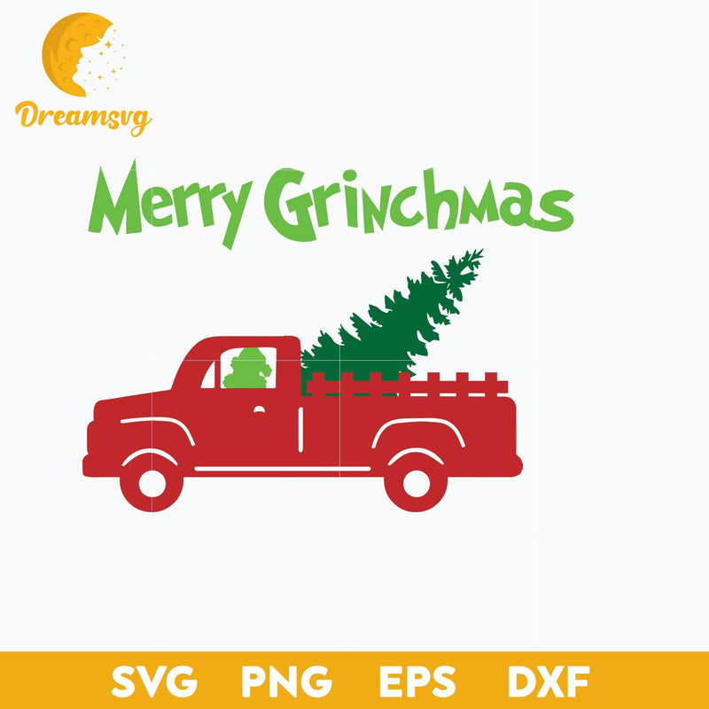 Merry Grinchmas SVG, Christmas SVG, PNG DXF EPS Digital File.