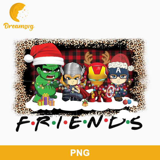 Avengers Friends Christmas PNG, Characters Christmas PNG, Christmas PNG Digital File.
