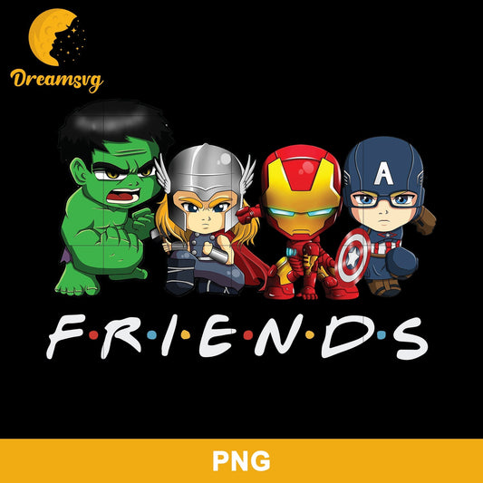 Avengers Superhero Friends Christmas PNG, Christmas PNG File.