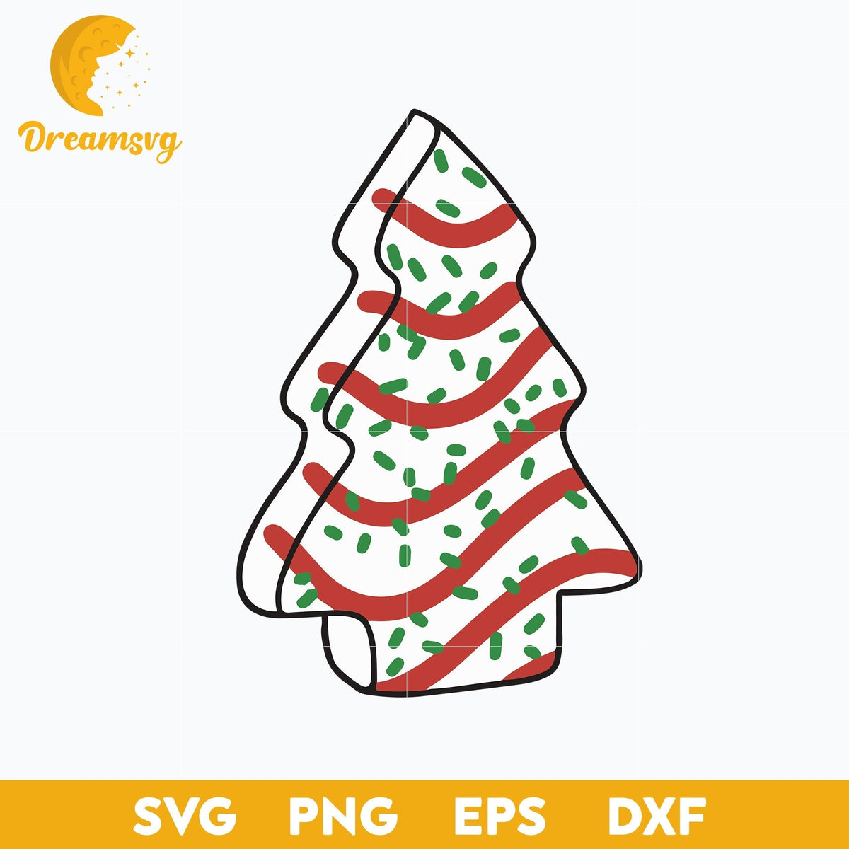 Christmas Tree Cake SVG, Candy Christmas SVG, Christmas SVG