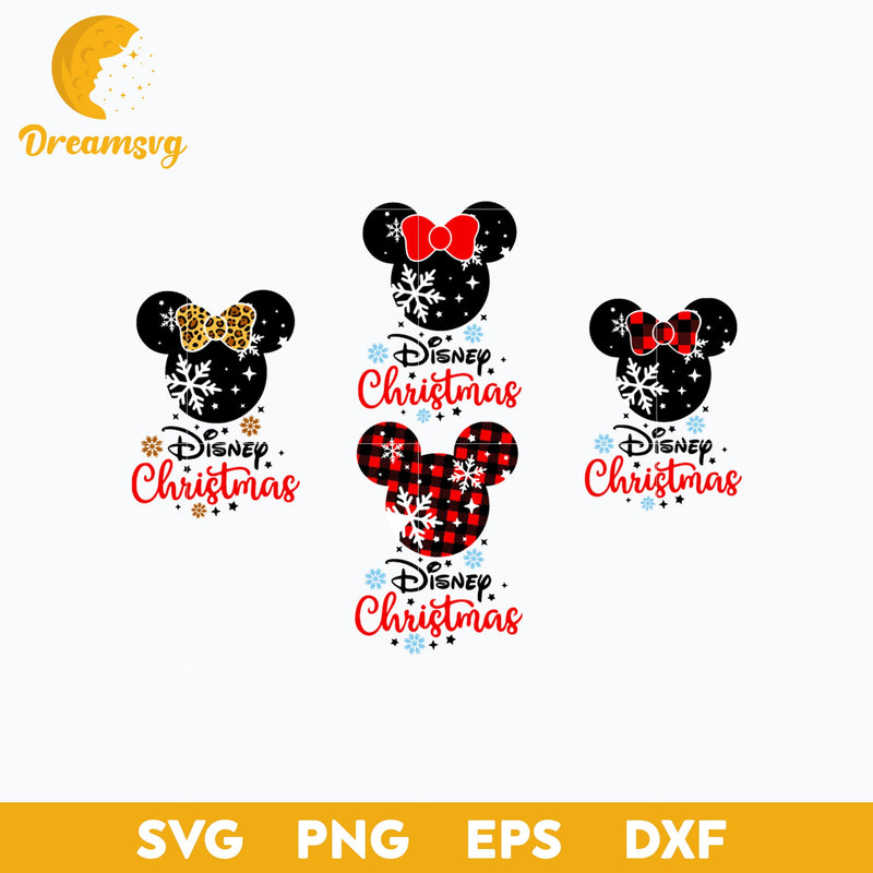 Disney Mickey Christmas SVG, Mickey Mouse SVG, Christmas SVG, PNG DXF EPS Digital File.