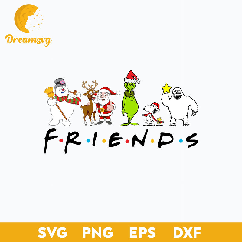 Friends Christmas SVG, Christmas SVG, PNG, DXF, EPS File.