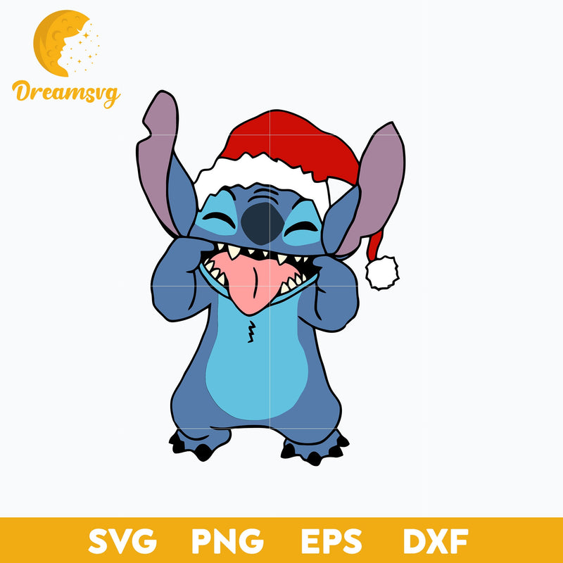 Disney Stitch Christmas SVG, Christmas SVG, PNG, DXF, EPS Digital File.