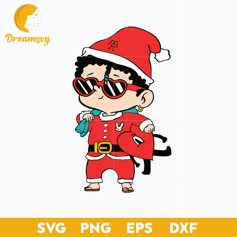 Baby Benito Christmas SVG, Sin Ti SVG, Bad Bunny Heart SVG, Christmas SVG, PNG DXF EPS Digital File.