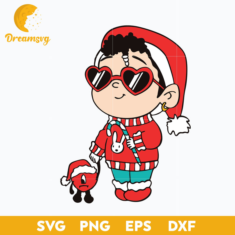 Baby Benito Christmas SVG, Bad Bunny Christmas SVG, Christmas SVG, PNG DXF EPS Digital File.