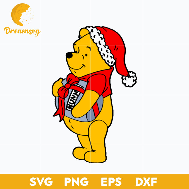 The Pooh Christmas SVG, Christmas SVG PNG DXF EPS Digital File.