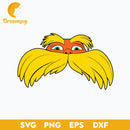 The Lorax Face Dr Seuss SVG PNG DXF EPS File