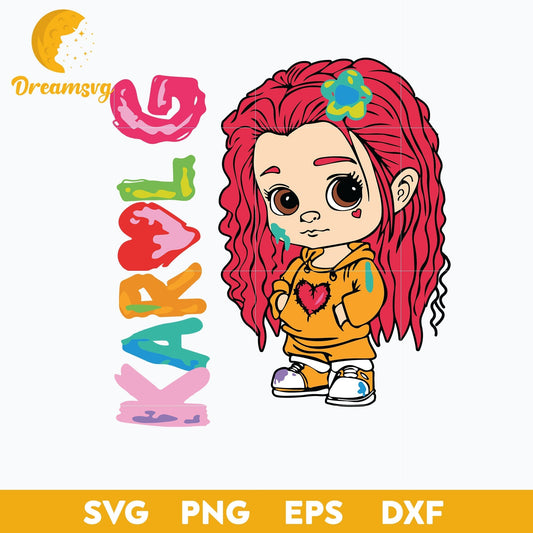 Baby Karol G Svg, Karol Svg, Bichota Svg, Png Dxf Eps Digital File