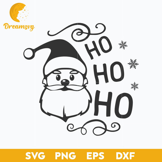 Ho Ho Ho SVG, Christmas SVG, PNG DXF EPS Digital File.