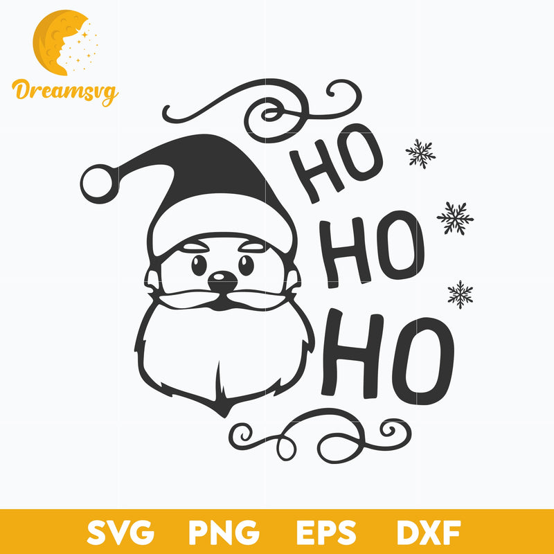 Ho Ho Ho SVG, Christmas SVG, PNG DXF EPS Digital File.