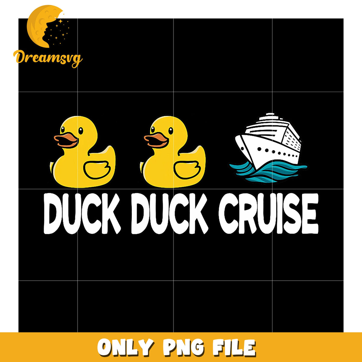 Duck Duck Cruise PNG Graphic