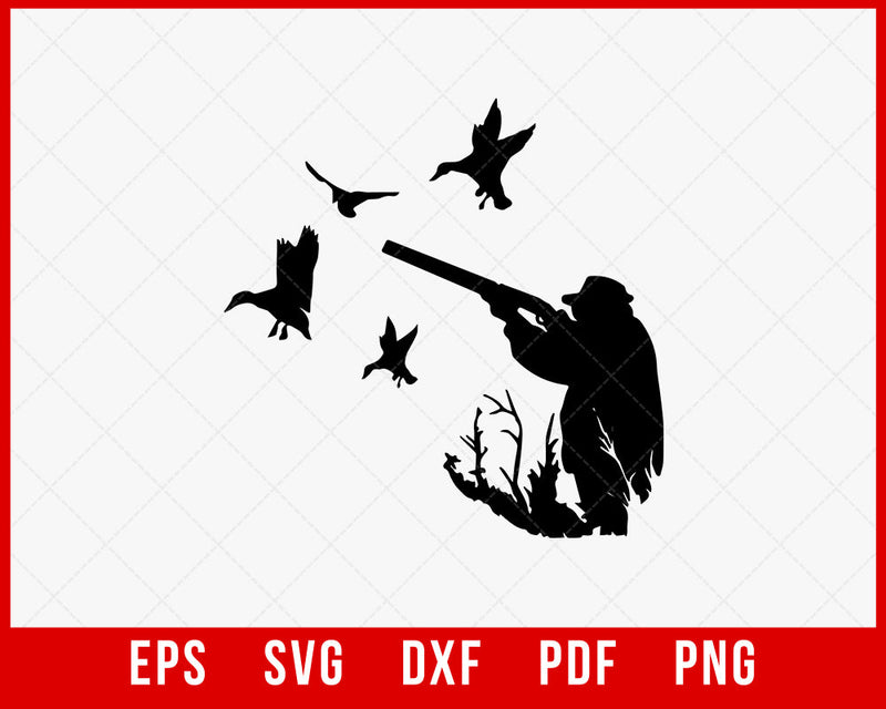 Duck Minded Waterfowl Hunter Funny Hunting SVG Cutting File Digital Download