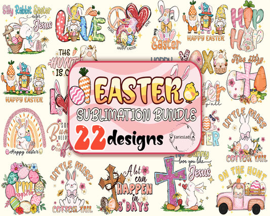 22 Easter PNG,  Easter bundle, Easter eggs png, Funny Easter png, Easter sublimation