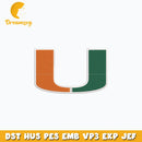Miami Hurricanes embroidery design