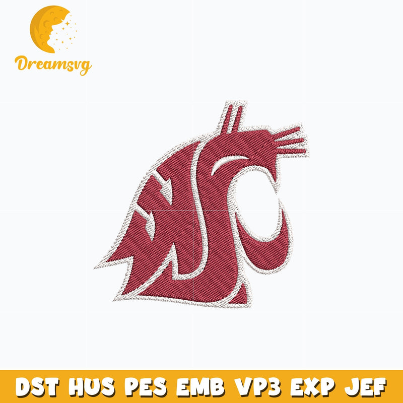 Washington State Cougars embroidery design